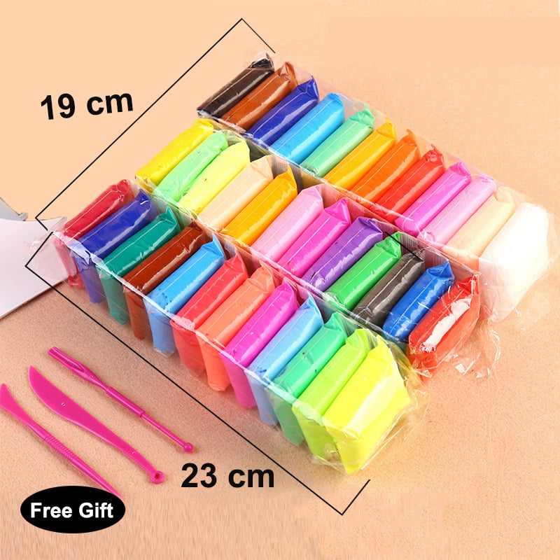 36 Color/Set Light Clay Plasticine