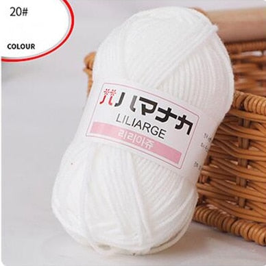 Milk Sweet Soft Cotton Blended Yarn (62 color options)