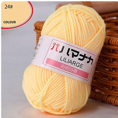 Milk Sweet Soft Cotton Blended Yarn (62 color options)