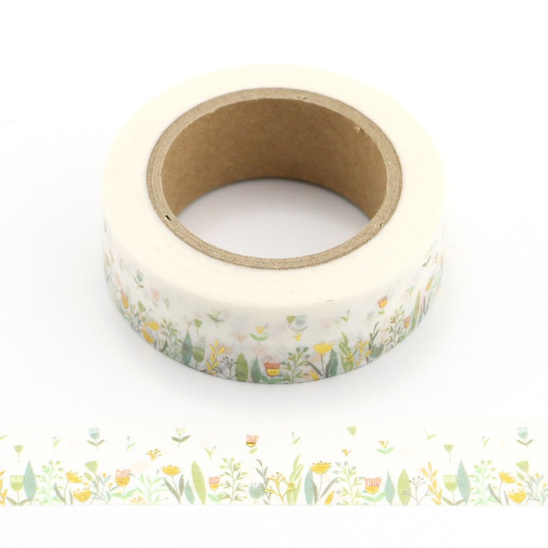 Variety Pattern Decorative Tape (15mmx10m, color/style options)