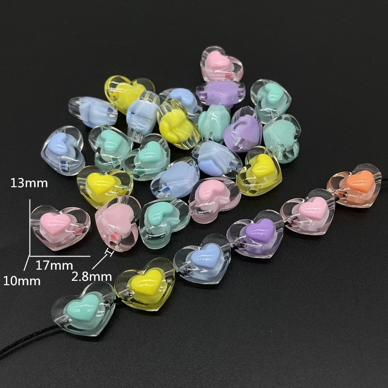 Acrylic Beads (shape/color options, 20/pack)