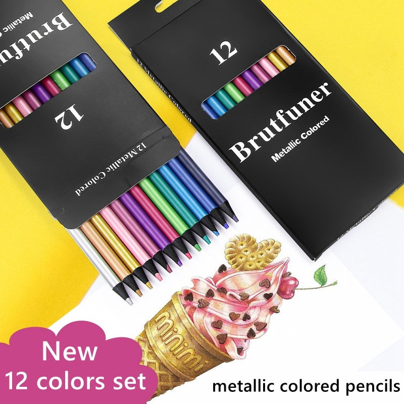 Metallic Colored Pencil 12/pack