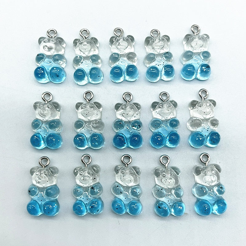 Candy Bear Pendant Charms (10/set, color option)