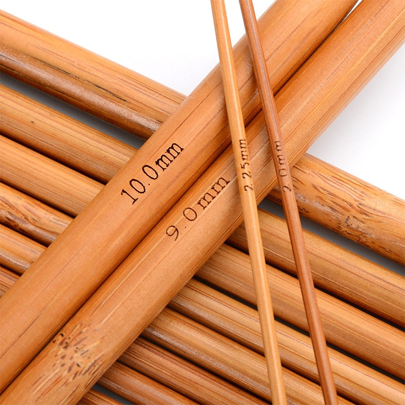 25cm / 36cm Carbonized Bamboo Knitting Needles