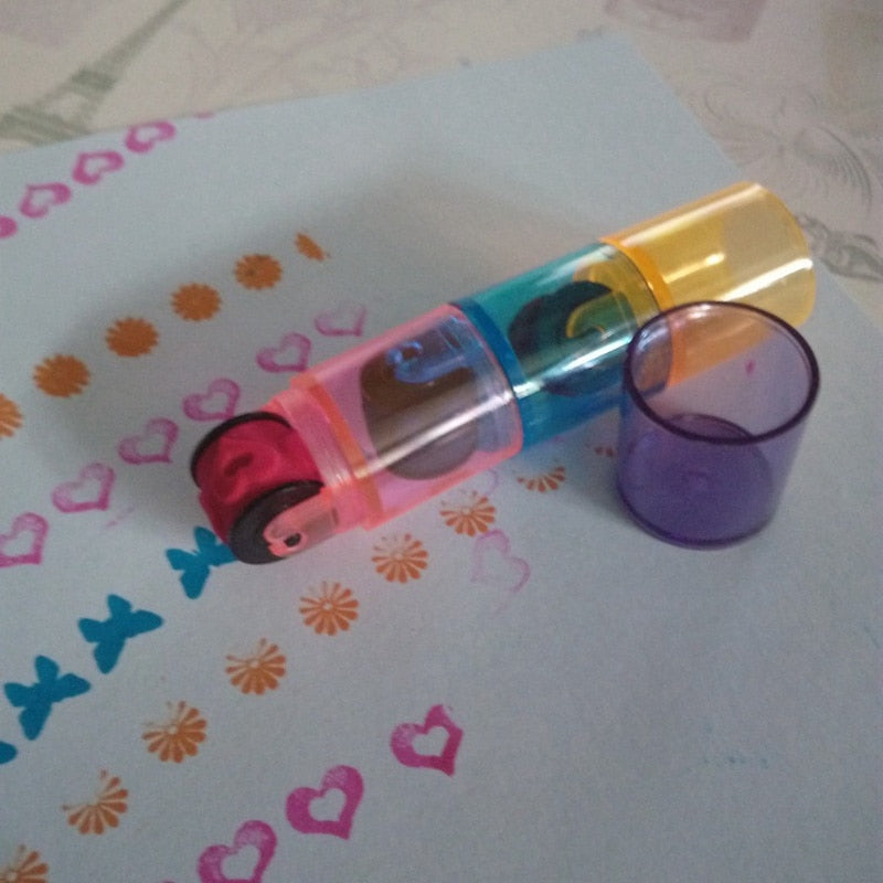 3/6Pcs Colorful Ink Pad Stamp