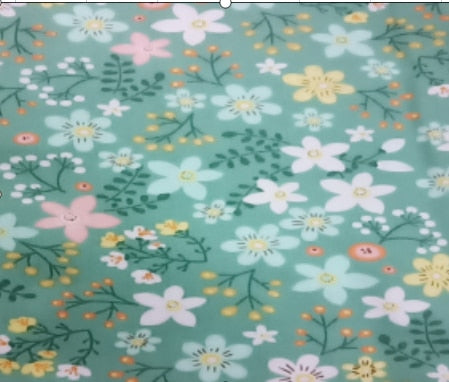 Floral and Patterned Cotton Fabric 50x80cm