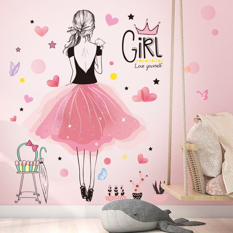 Fairy Girl Wall Stickers