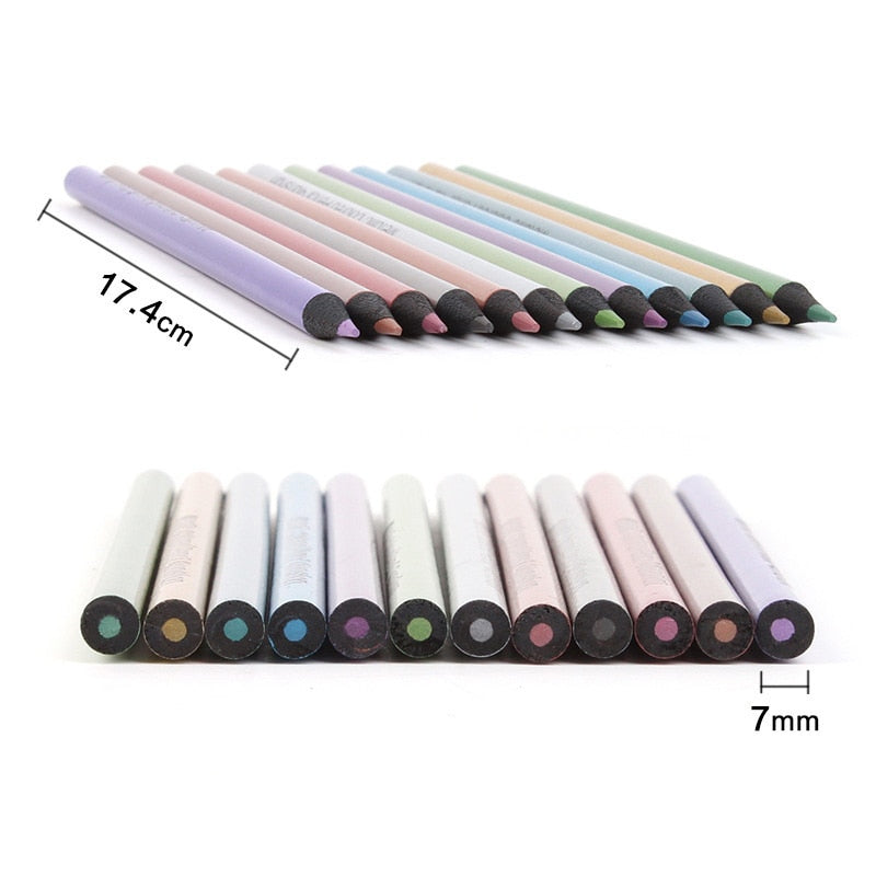 Metallic Colored Sketching Pencils 12/pack