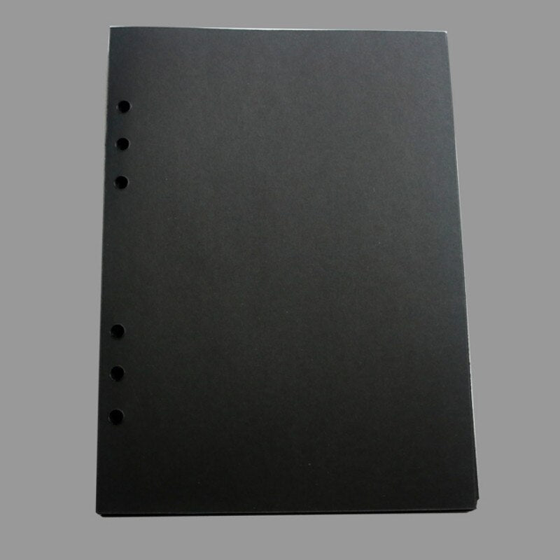 Blank Cover Loose-Leaf Scrapbook White, Black, or Coffee Colored Paper