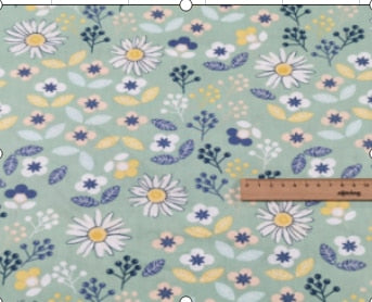 Floral and Patterned Cotton Fabric 50x80cm