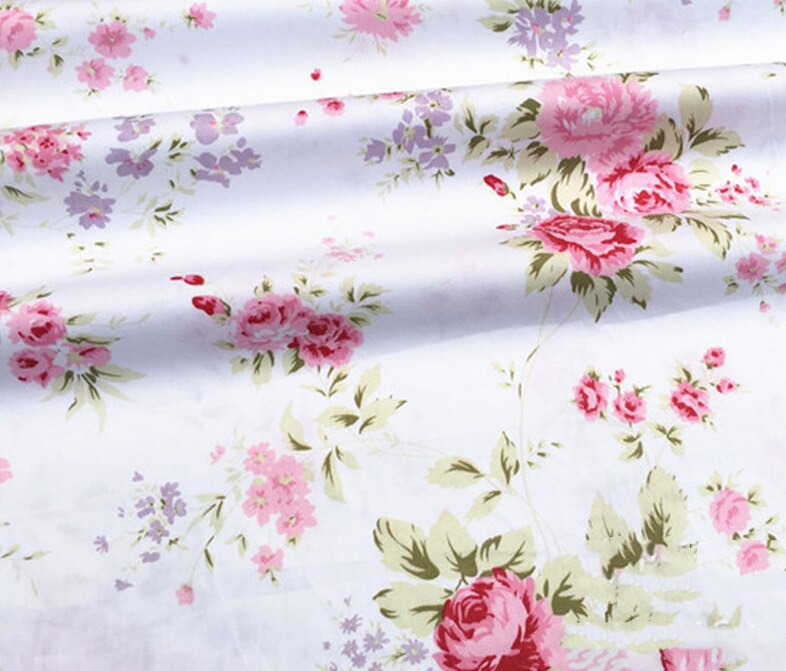 Floral and Patterned Cotton Fabric 50x80cm