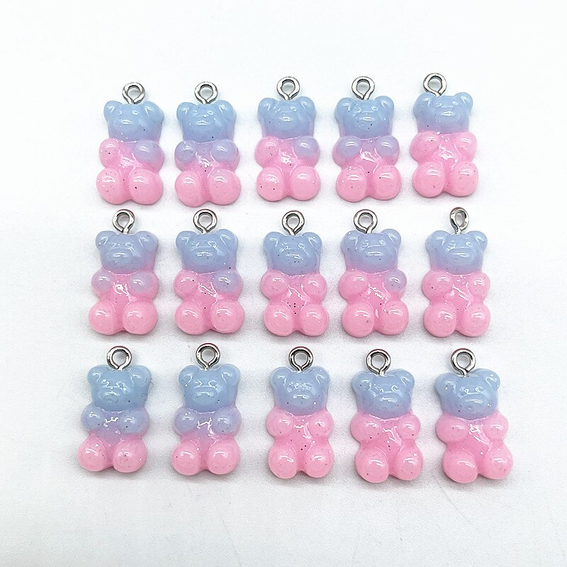 Candy Bear Pendant Charms (10/set, color option)