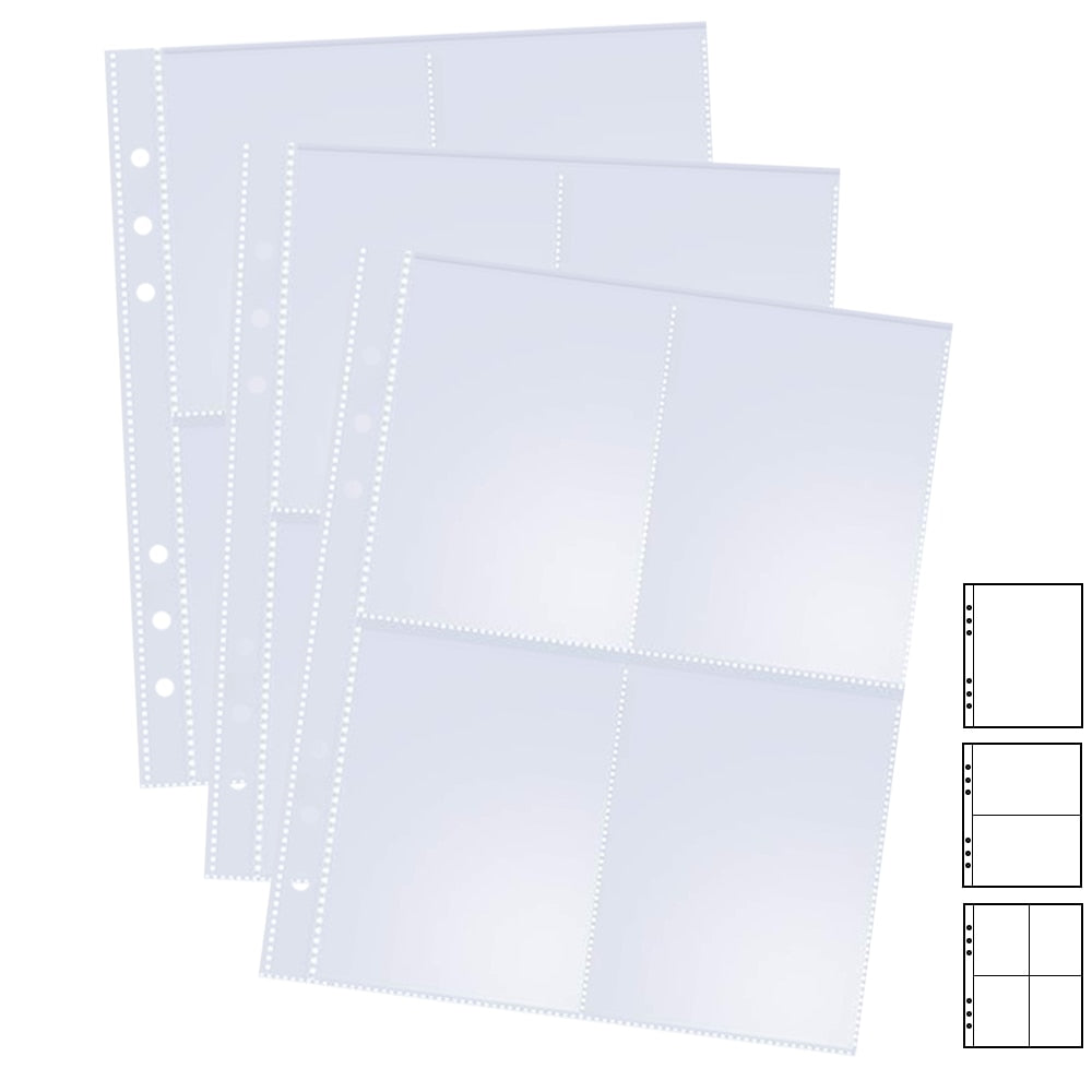 Page Protectors (1/2/4 pocket, 10 pack)