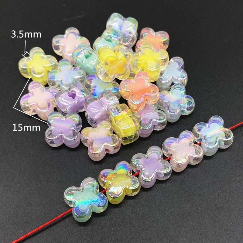 Acrylic Beads (shape/color options, 20/pack)