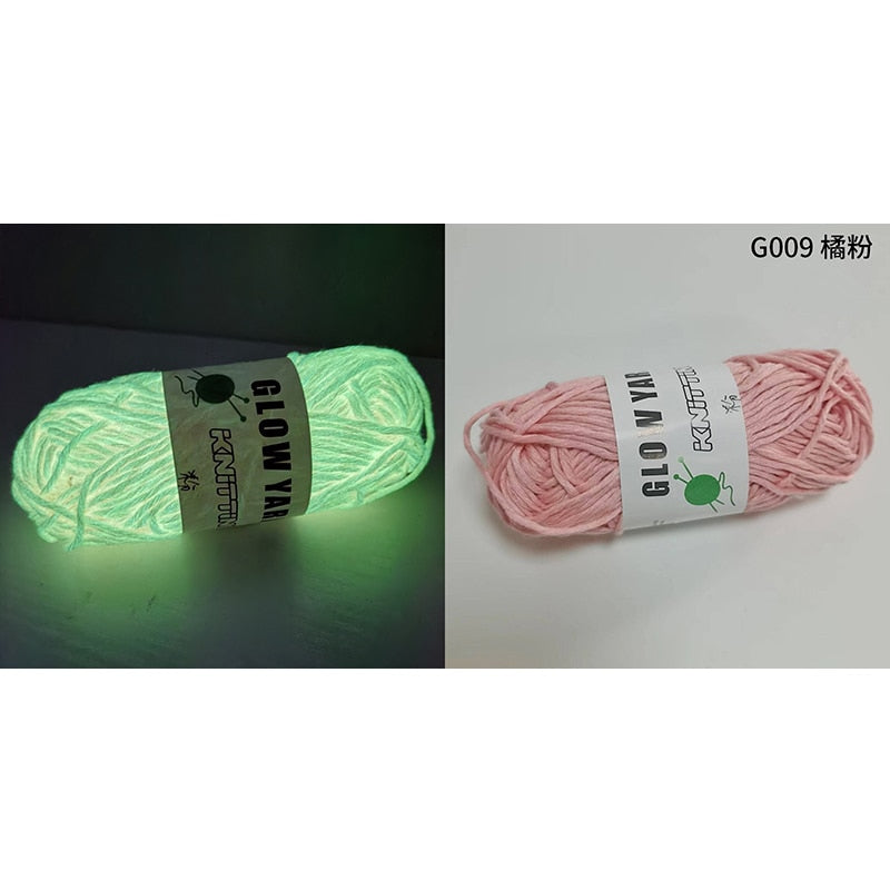 Polyester Luminous Glow in the Dark Chunky Yarn