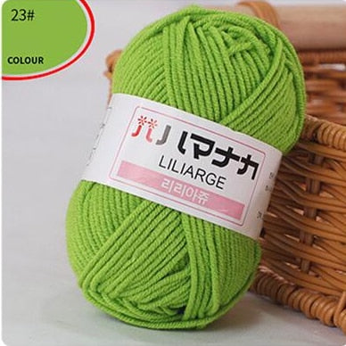 Milk Sweet Soft Cotton Blended Yarn (62 color options)