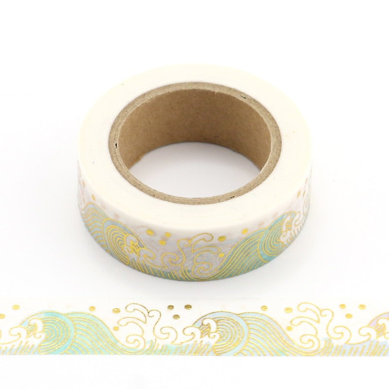 Variety Pattern Decorative Tape (15mmx10m, color/style options)