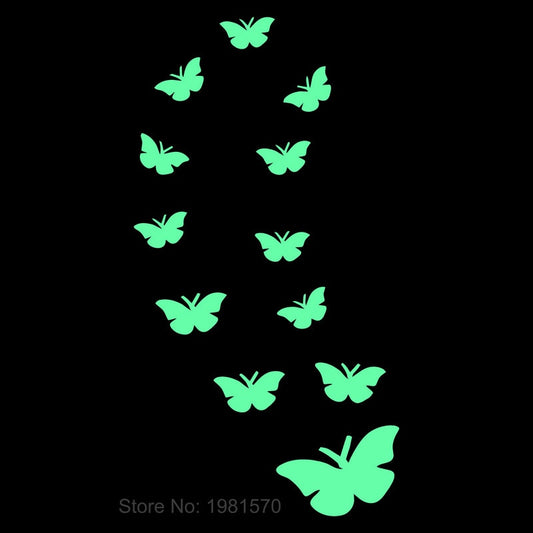 Butterfly Glow In The Dark Wall Stickers