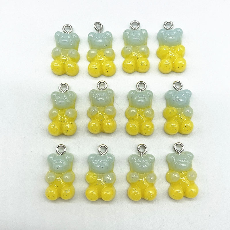 Candy Bear Pendant Charms (10/set, color option)