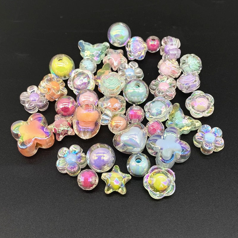 Acrylic Beads (shape/color options, 20/pack)