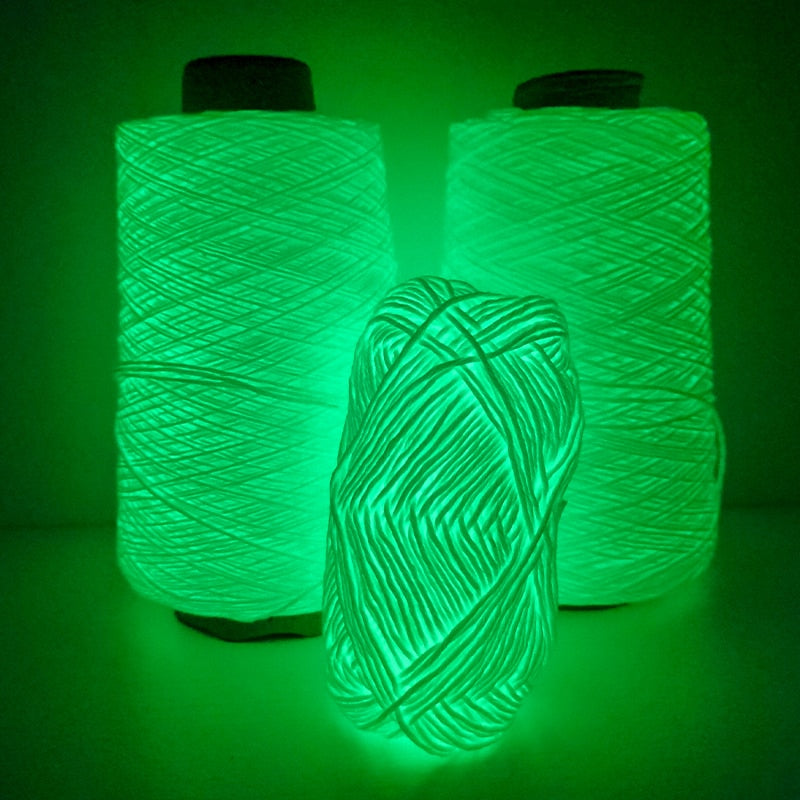 Polyester Luminous Glow in the Dark Chunky Yarn