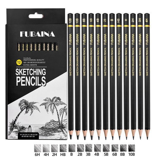 Professional Drawing Sketching Pencil Set 12 Pieces