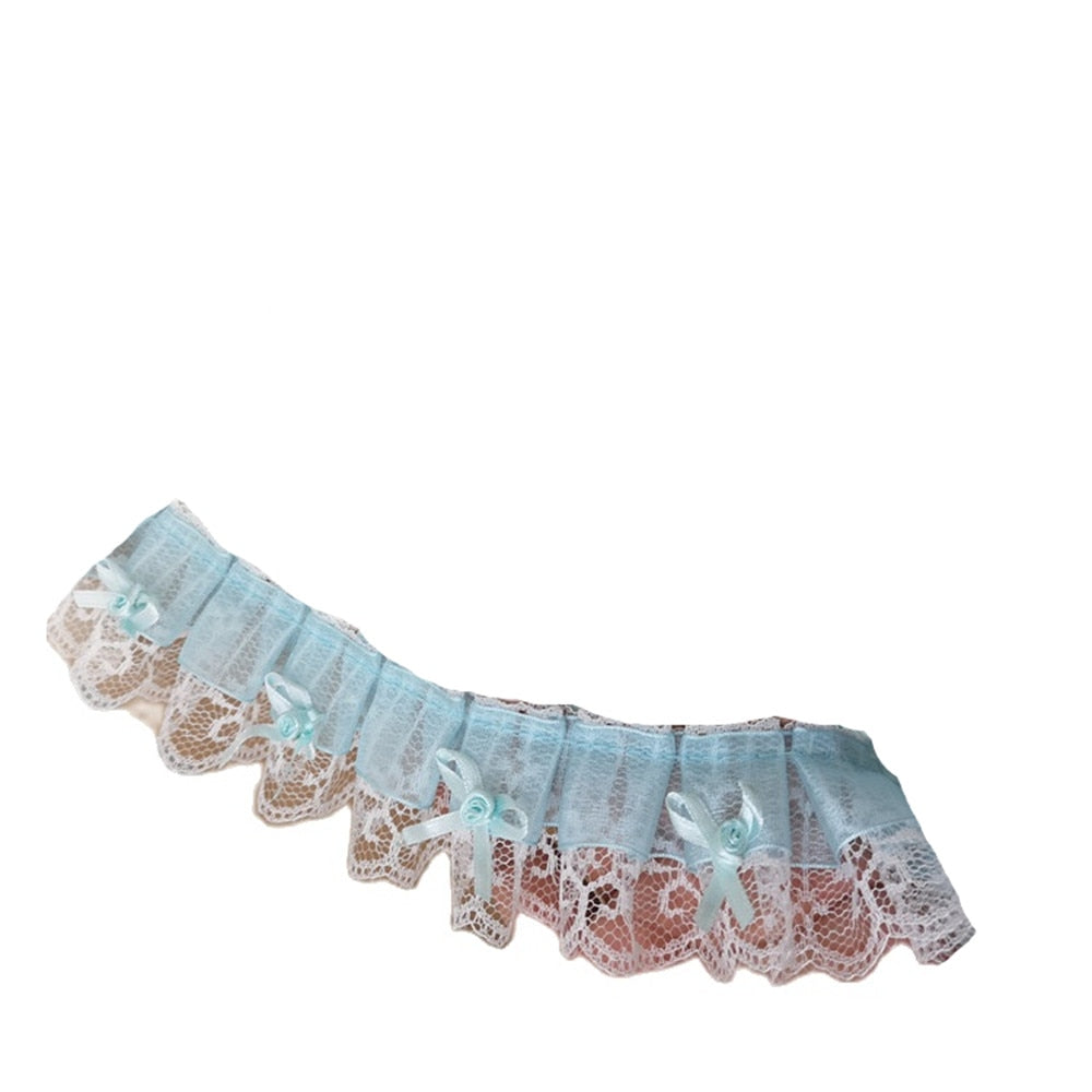 Pleated Lace Fabric Ribbon