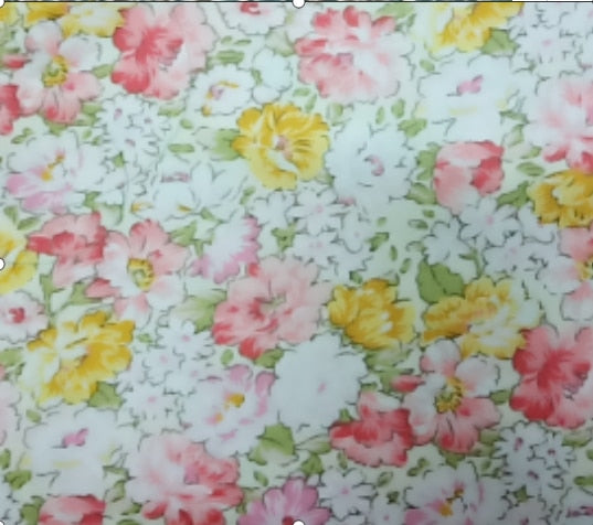 Floral and Patterned Cotton Fabric 50x80cm