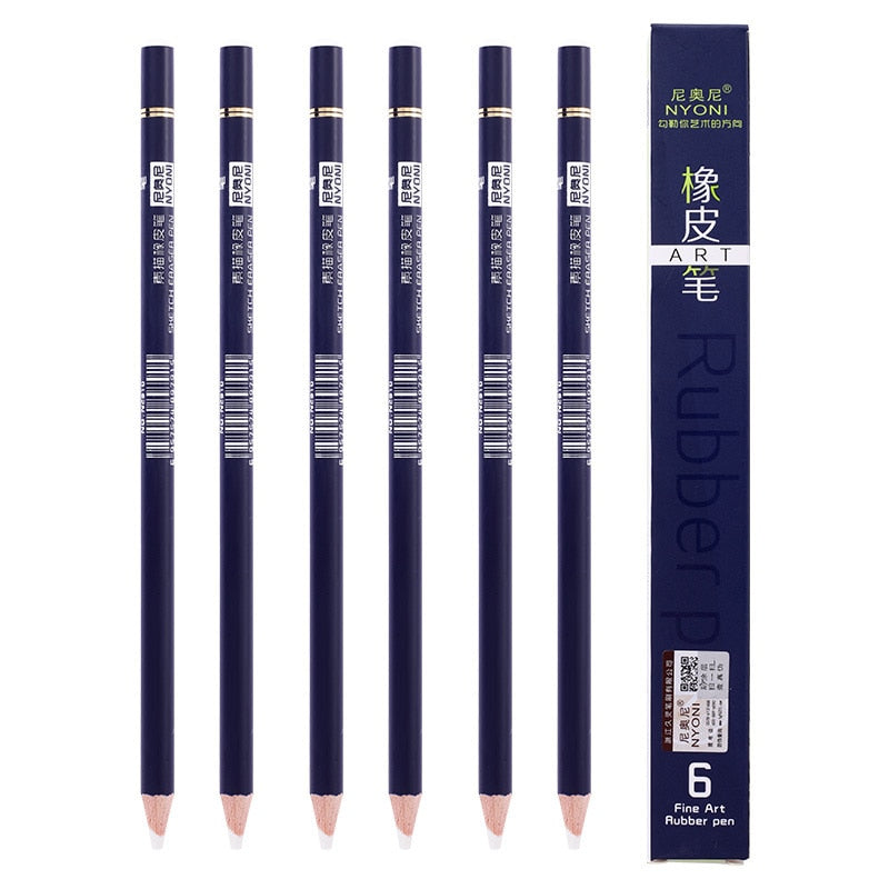 Rubber Pen/Pencil Eraser (1/3/6 pack)