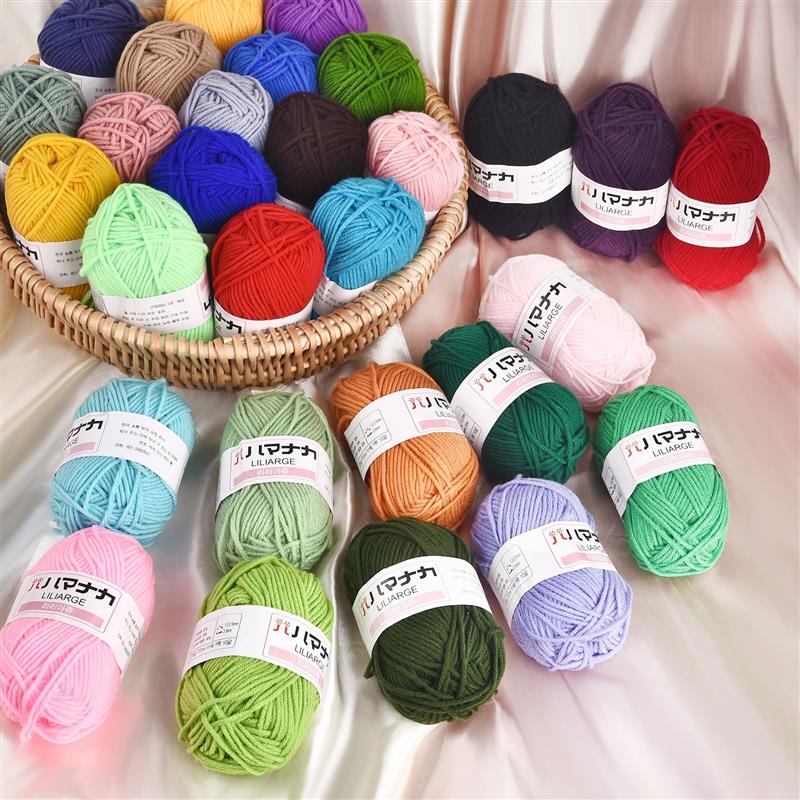 Soft Milk Cotton Knitting Yarn Anti-Pilling High Quality