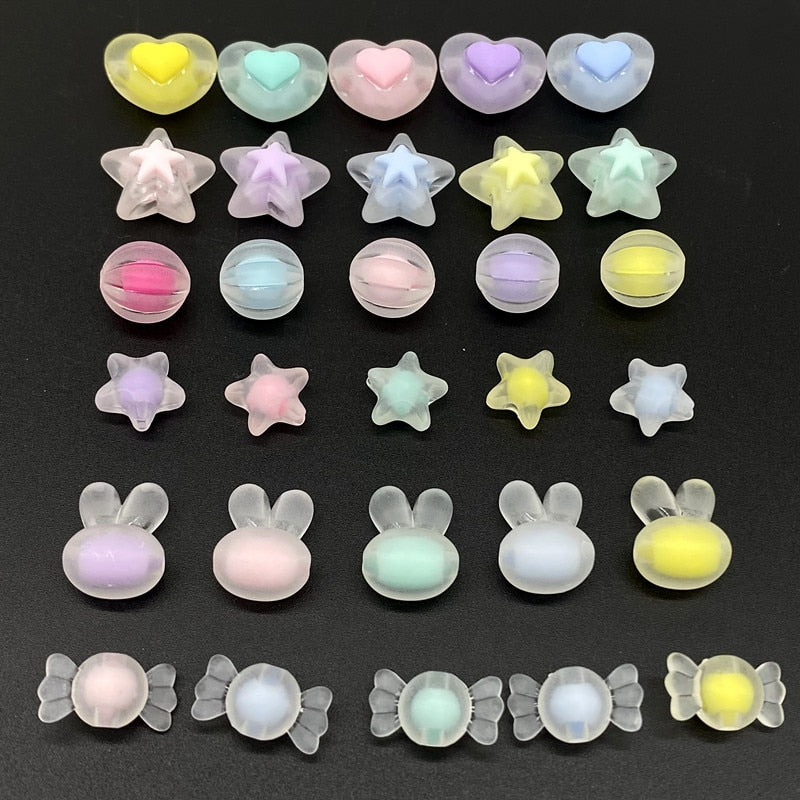 Acrylic Beads (shape/color options, 20/pack)