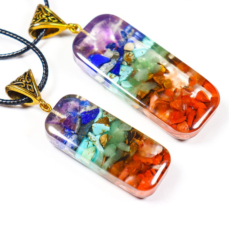 Natural Stone Reiki Healing Energy Crystal Pendant