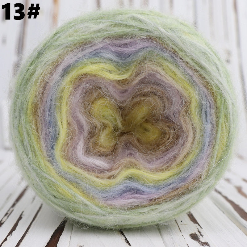 Rainbow Angola Amorous Mohair Wool Yarn