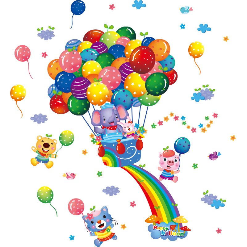 Hot Air Balloons Wall Stickers