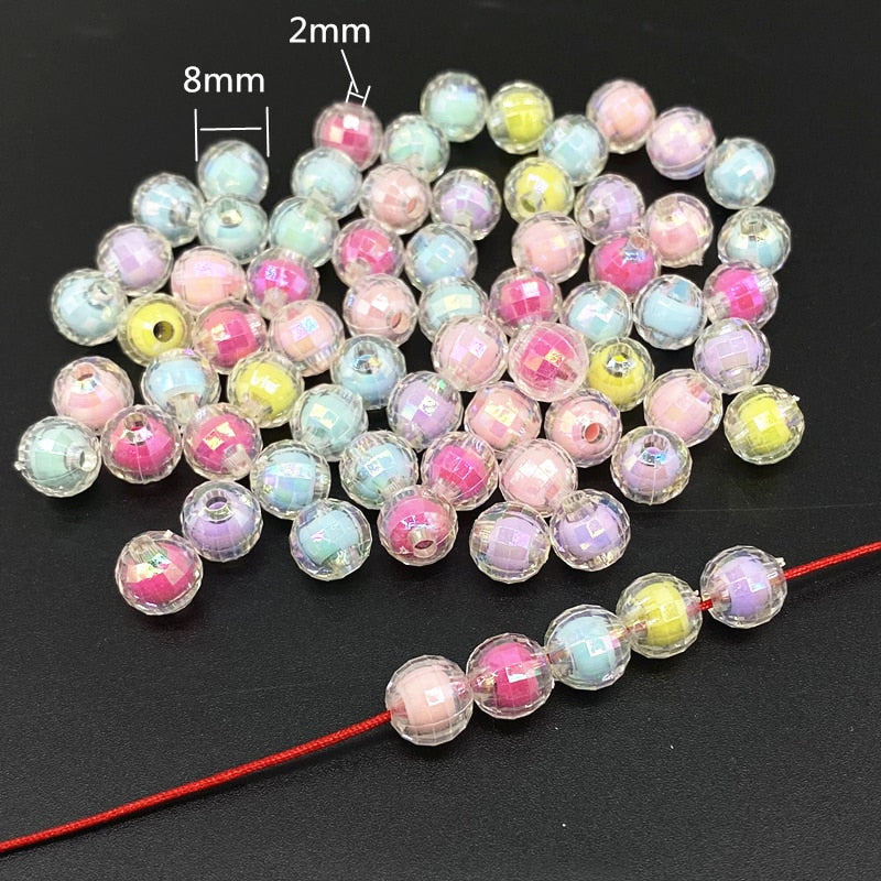 Acrylic Beads (shape/color options, 20/pack)