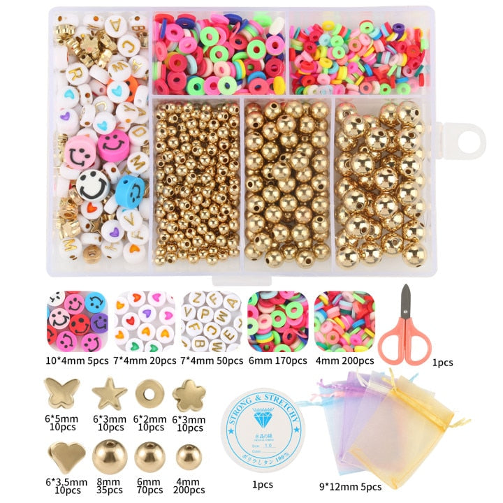 15 Style Mix Polymer Clay Acrylic Jewelry Making Kits