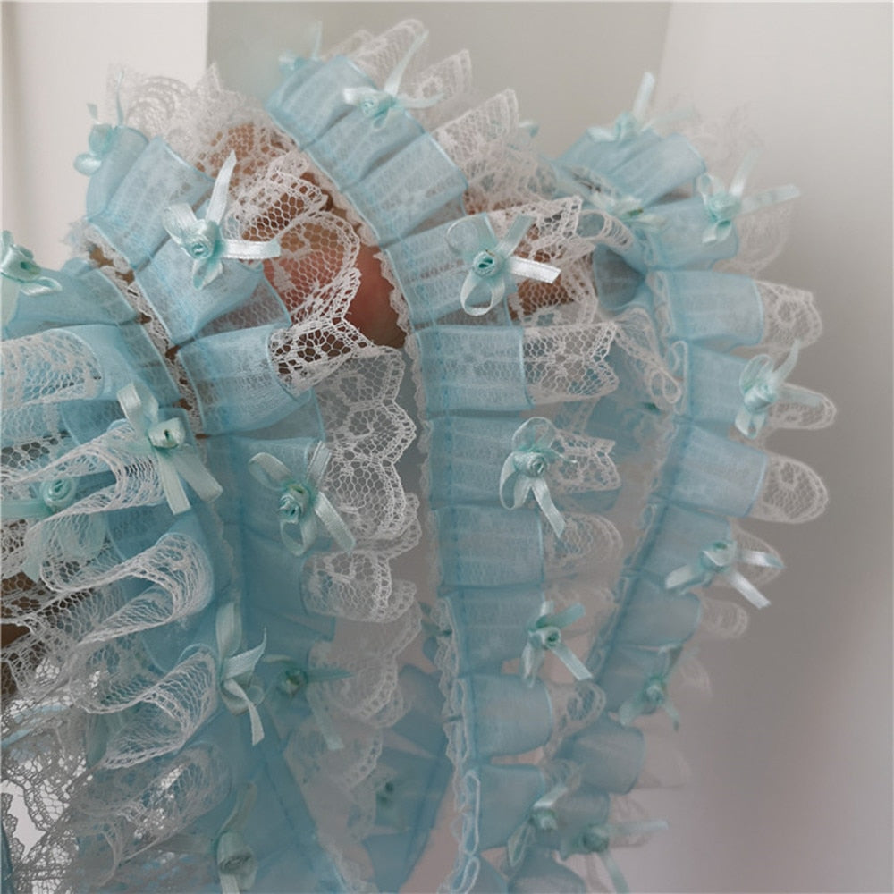 Pleated Lace Fabric Ribbon