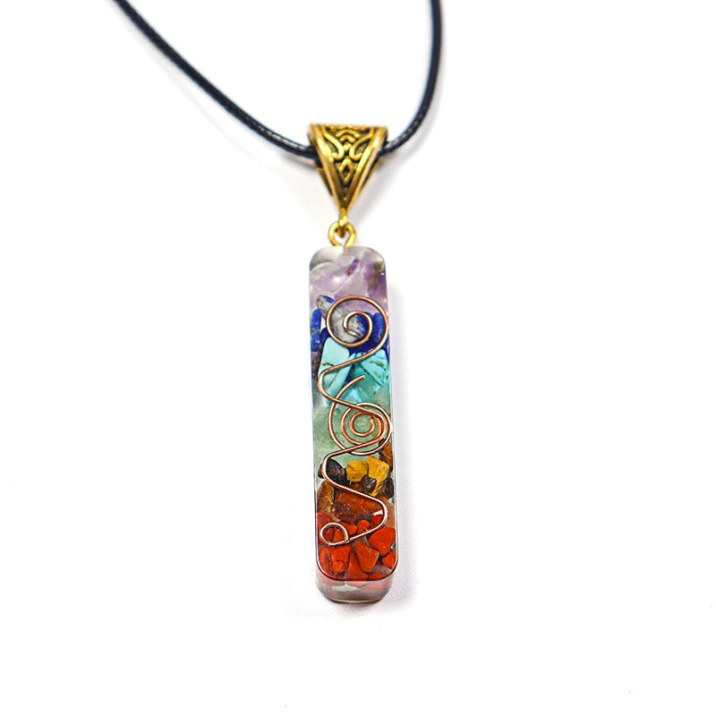 Natural Stone Reiki Healing Energy Crystal Pendant