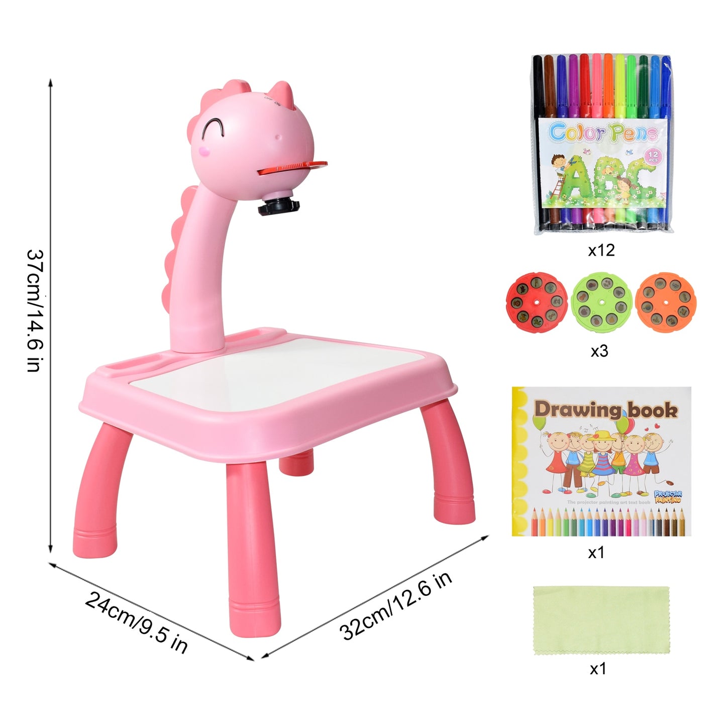 Children LED Projector Art Drawing Table