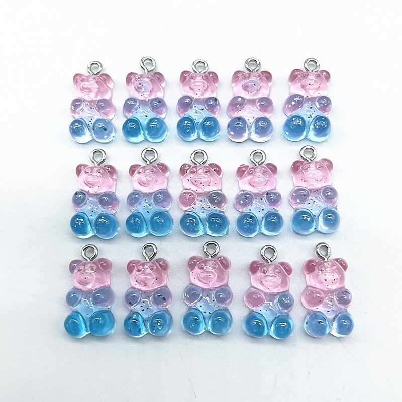 Candy Bear Pendant Charms (10/set, color option)