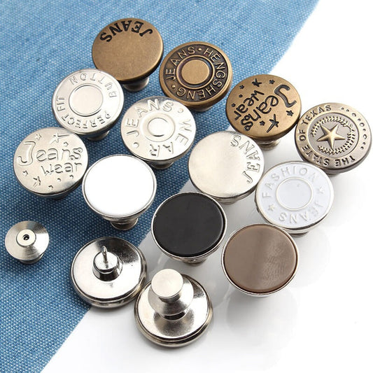 2PCs Snap Fastener Metal Buttons