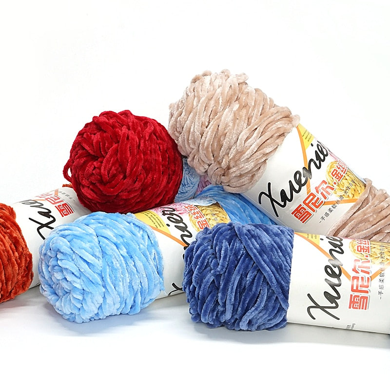 Chenille Velvet Acrylic Blended Yarn Anti-Pilling/Anti-Static/Eco-Friendly