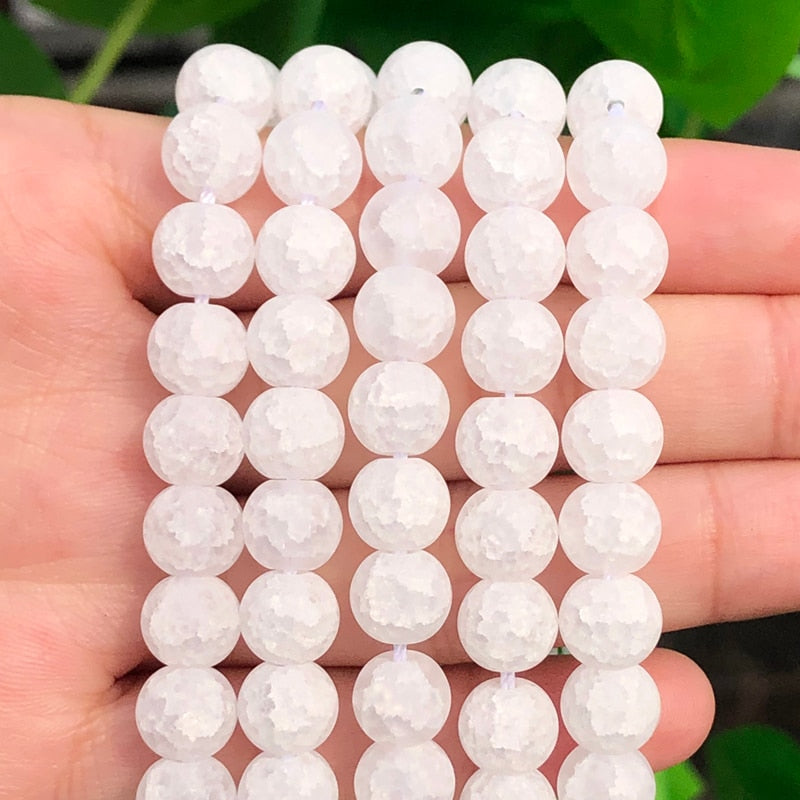 Natural Stone Matte Round Beads