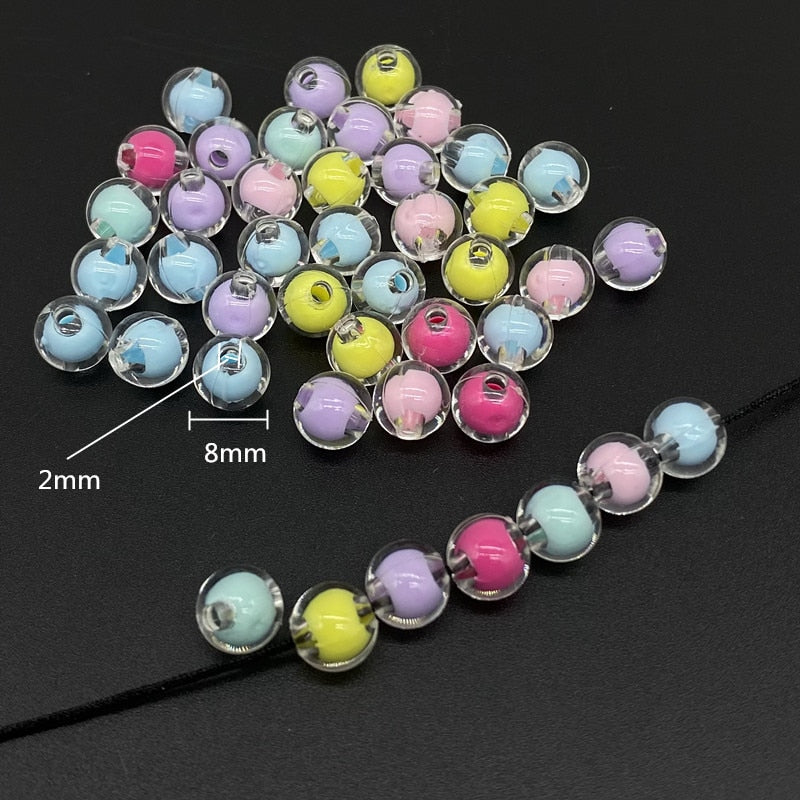 Acrylic Beads (shape/color options, 20/pack)