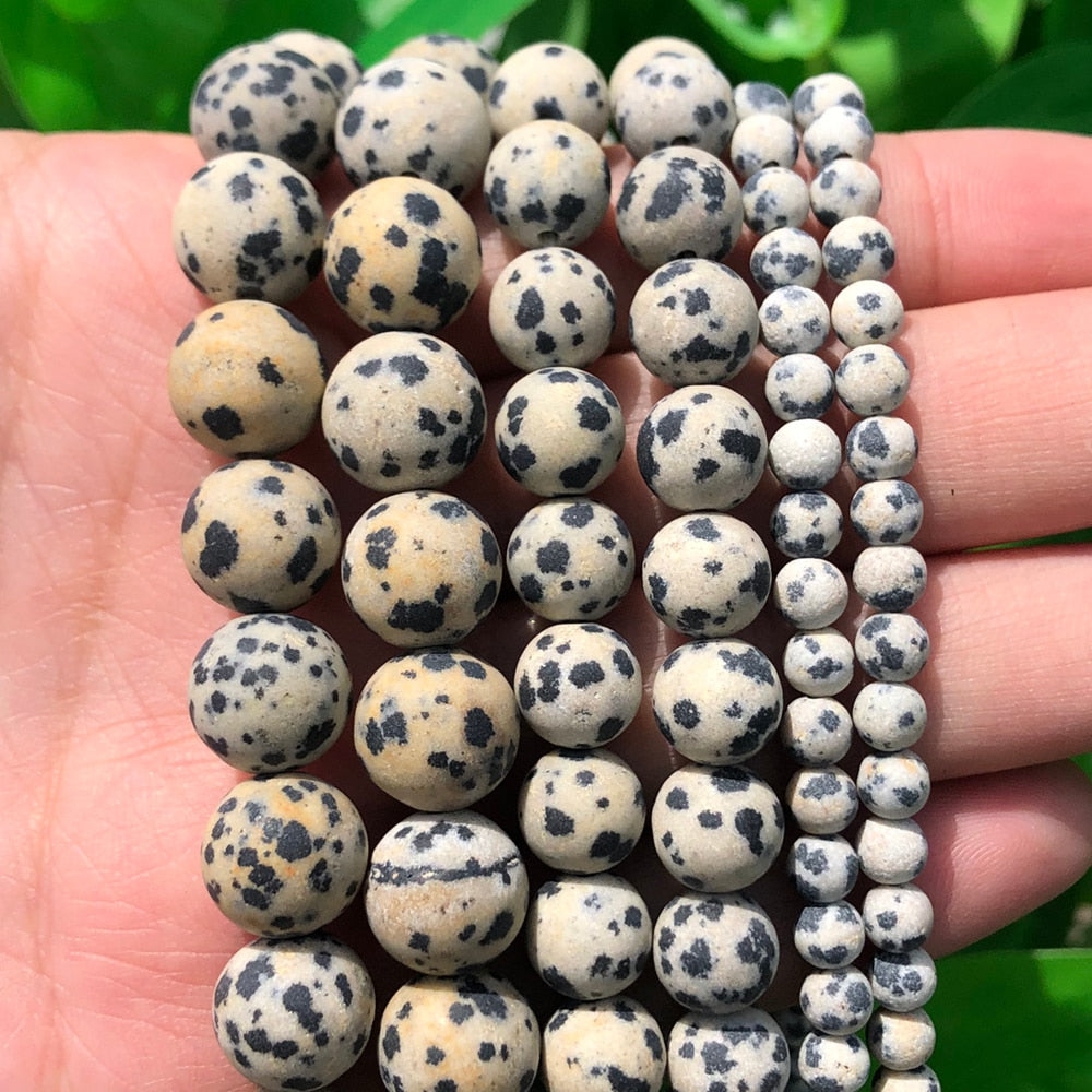 Natural Stone Matte Round Beads