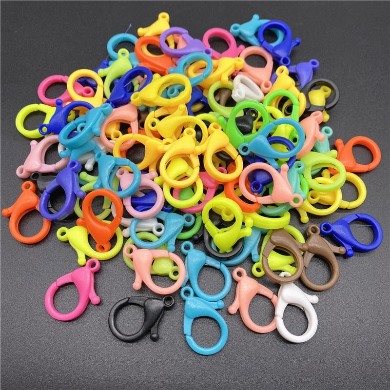 10Pcs 26mm Plastic Lobster Clasp Hooks