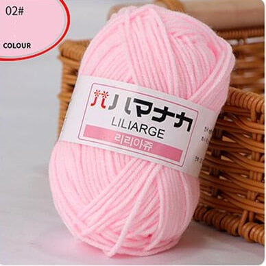 Milk Sweet Soft Cotton Blended Yarn (62 color options)