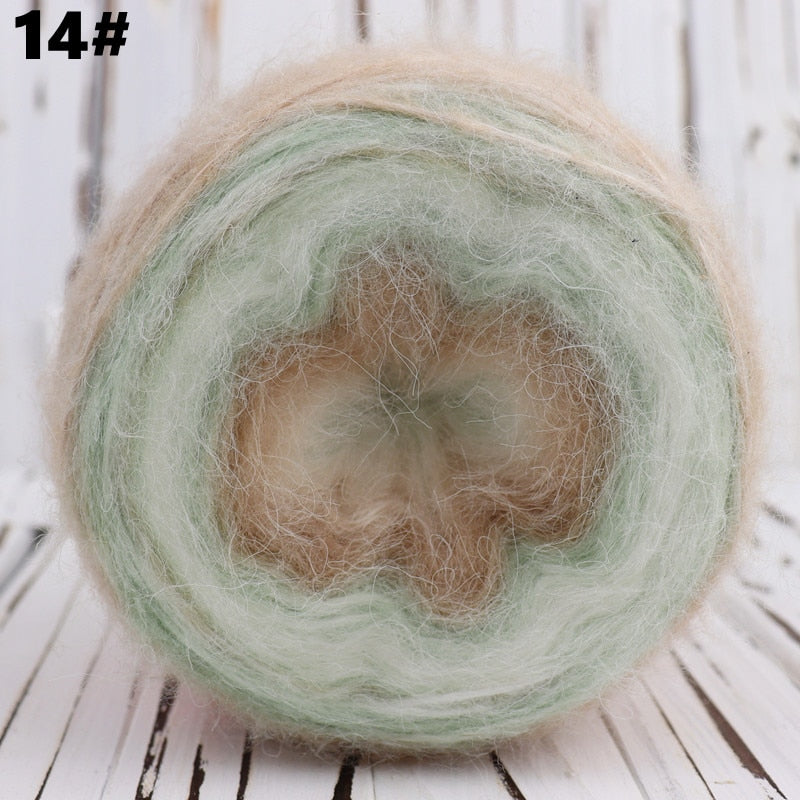 Rainbow Angola Amorous Mohair Wool Yarn