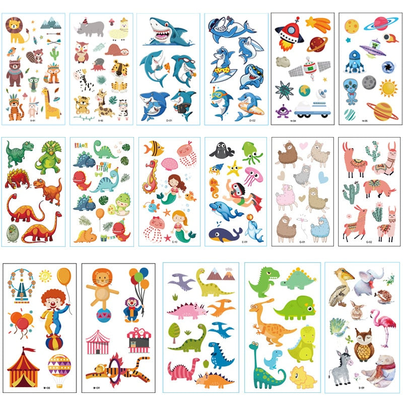 10 Pack Fake Tattoo Stickers