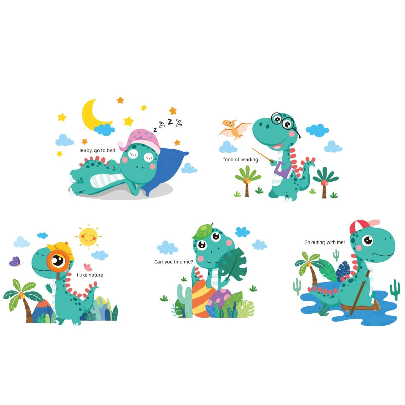 Cartoon Dinosaur Wall Stickers